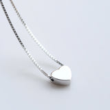 Tiny & Shiny Heart Love Necklace-925SLVR