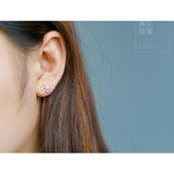 Silver Bicycle Stud Earring-925SLVR