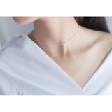 Thin Bead Choker-925SLVR