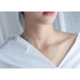 Thin Bead Choker-925SLVR