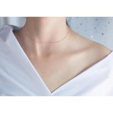 Thin Bead Choker-925SLVR