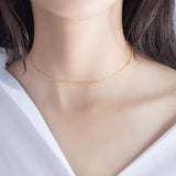 Thin Bead Choker-925SLVR