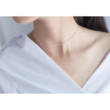 Thin Bead Choker-925SLVR