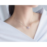 Geometric Bar Necklace-925SLVR