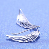 Angel Wing Climber Earrings-925SLVR