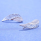 Angel Wing Climber Earrings-925SLVR