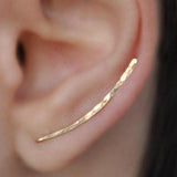 Long Bar Climber Earrings-925SLVR