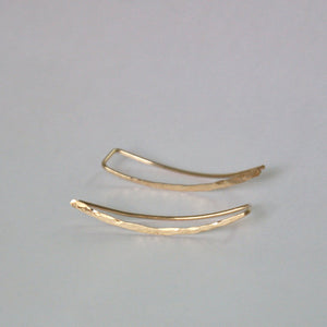 Long Bar Climber Earrings-925SLVR