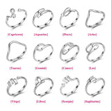 Pisces Horoscope Ring-925SLVR