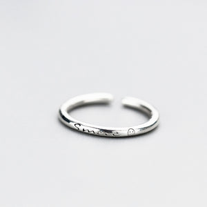 Smile Engraved Ring